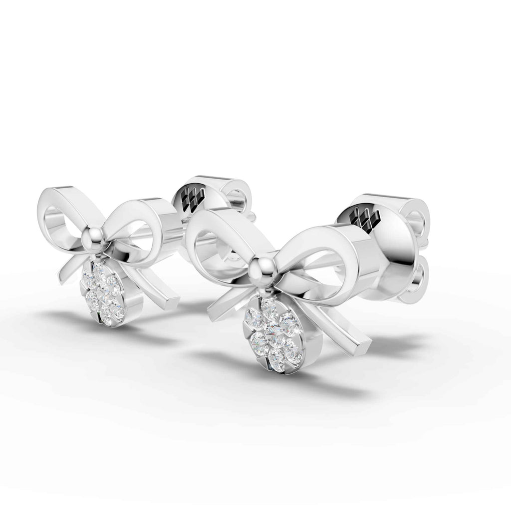 Elegant Bow Knot Stud Earrings (1 Pair)
