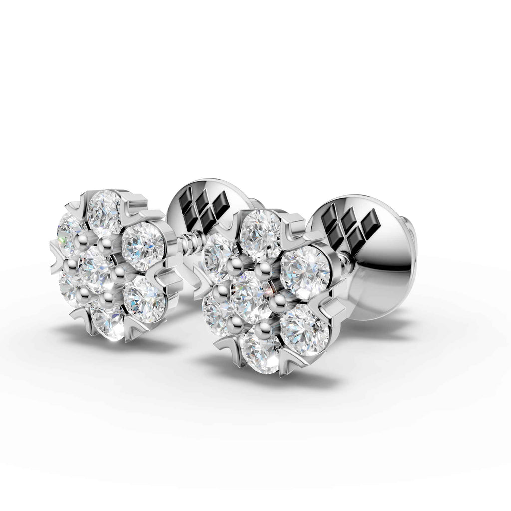Flower Cluster Earrings (1 Pair)