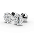Flower Cluster Earrings (1 Pair)
