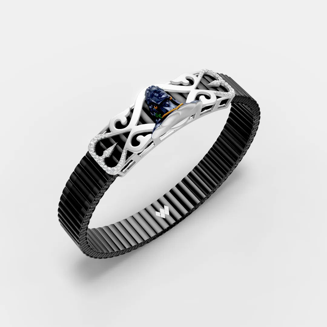 925 Silver  Adiyogi Bracelet – Mahadev's Blessing on Your Wrist