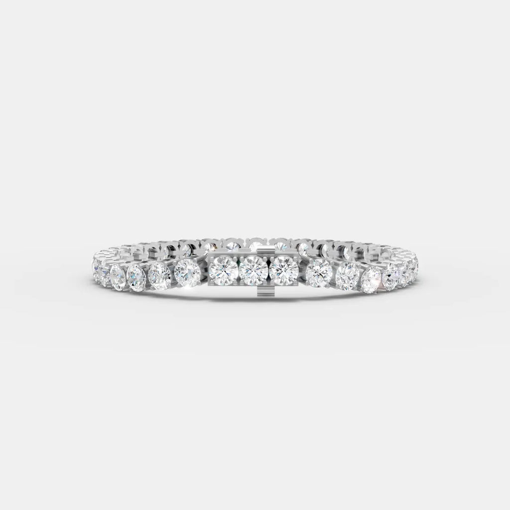 5.5 MM Round Shaped Tennis Bracelet