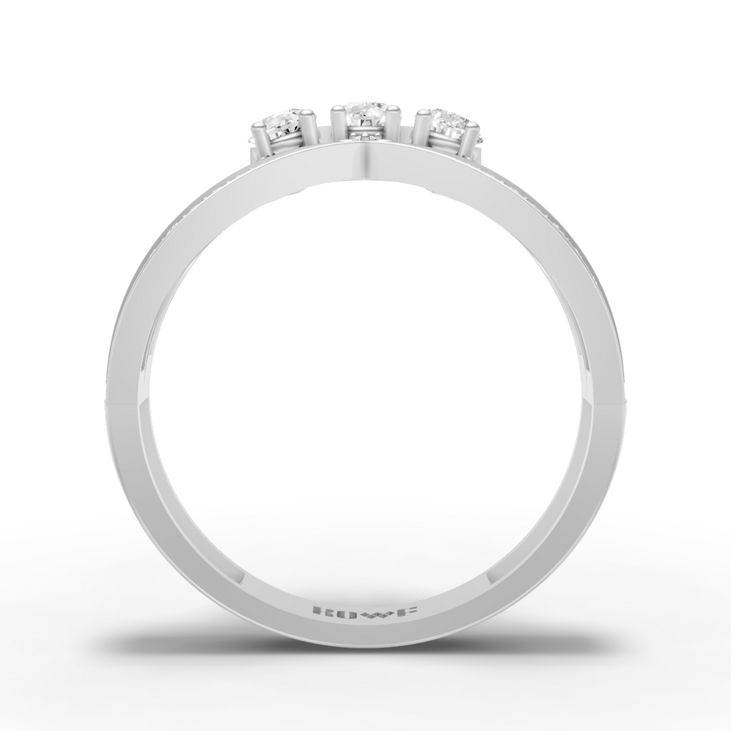 Triple Pear Ring