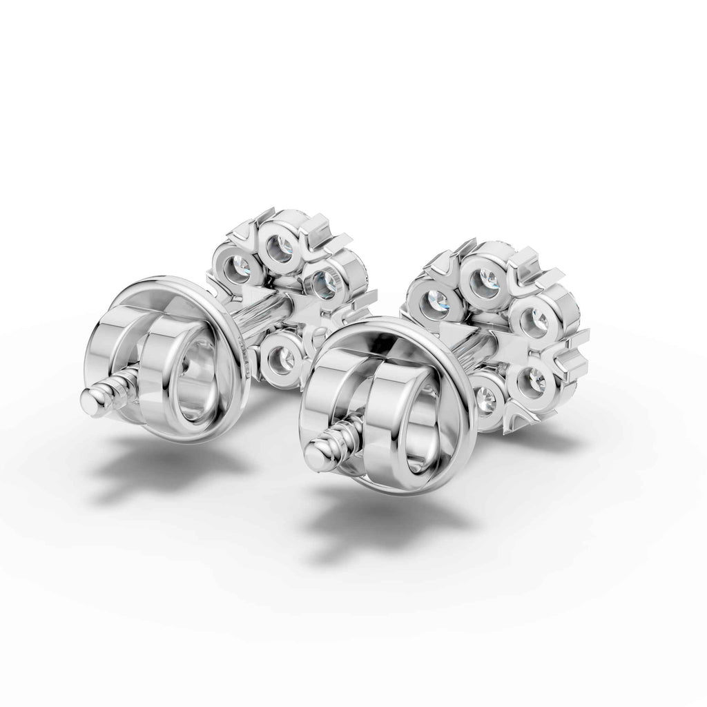 Flower Cluster Earrings (1 Pair)