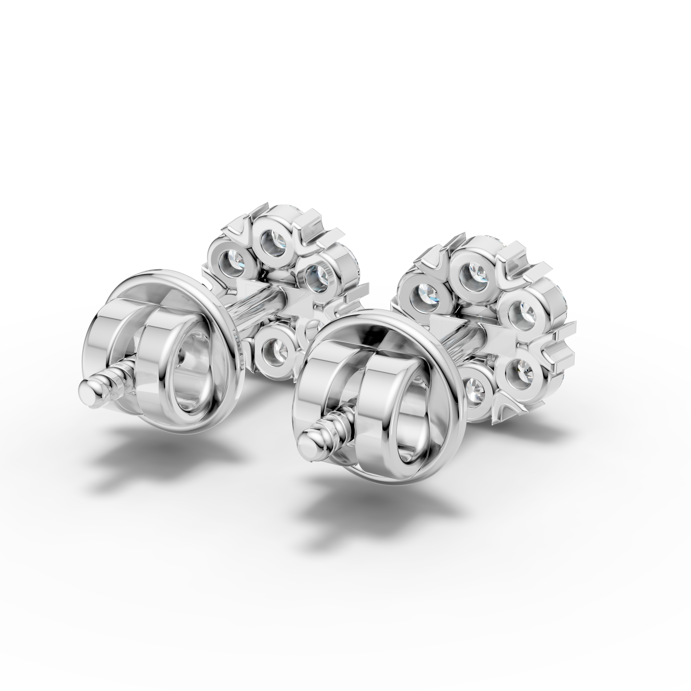 Flower Cluster Earrings (1 Pair)