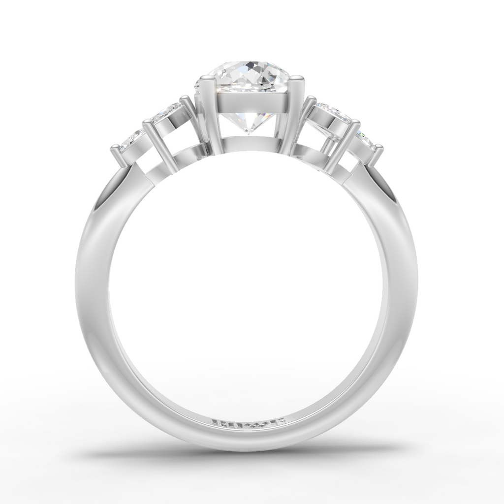 Portuguese Cut Engagement Ring