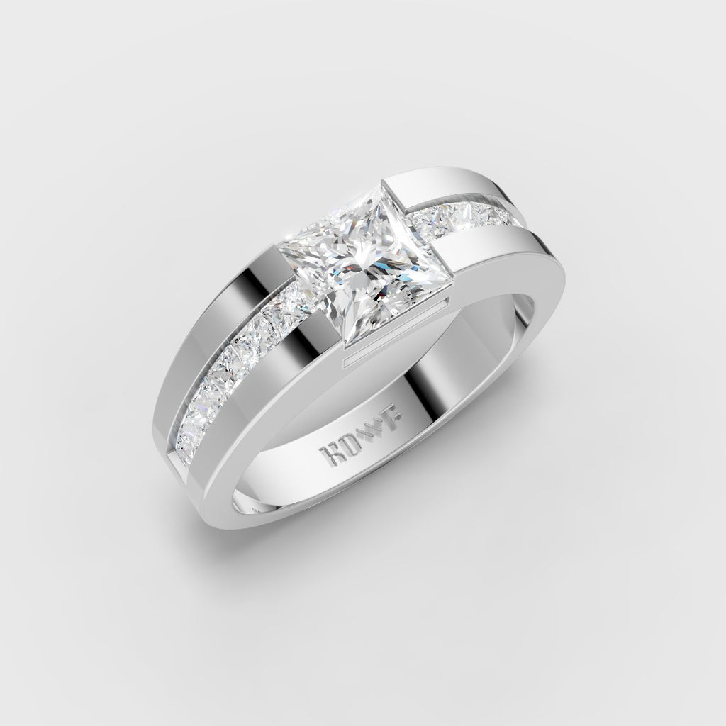Elegant Princess-Cut Ring