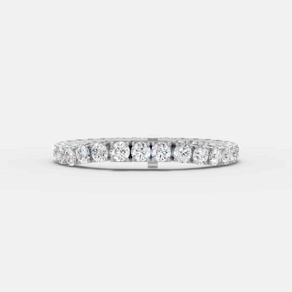 6.5 MM Round Shaped Tennis Bracelet