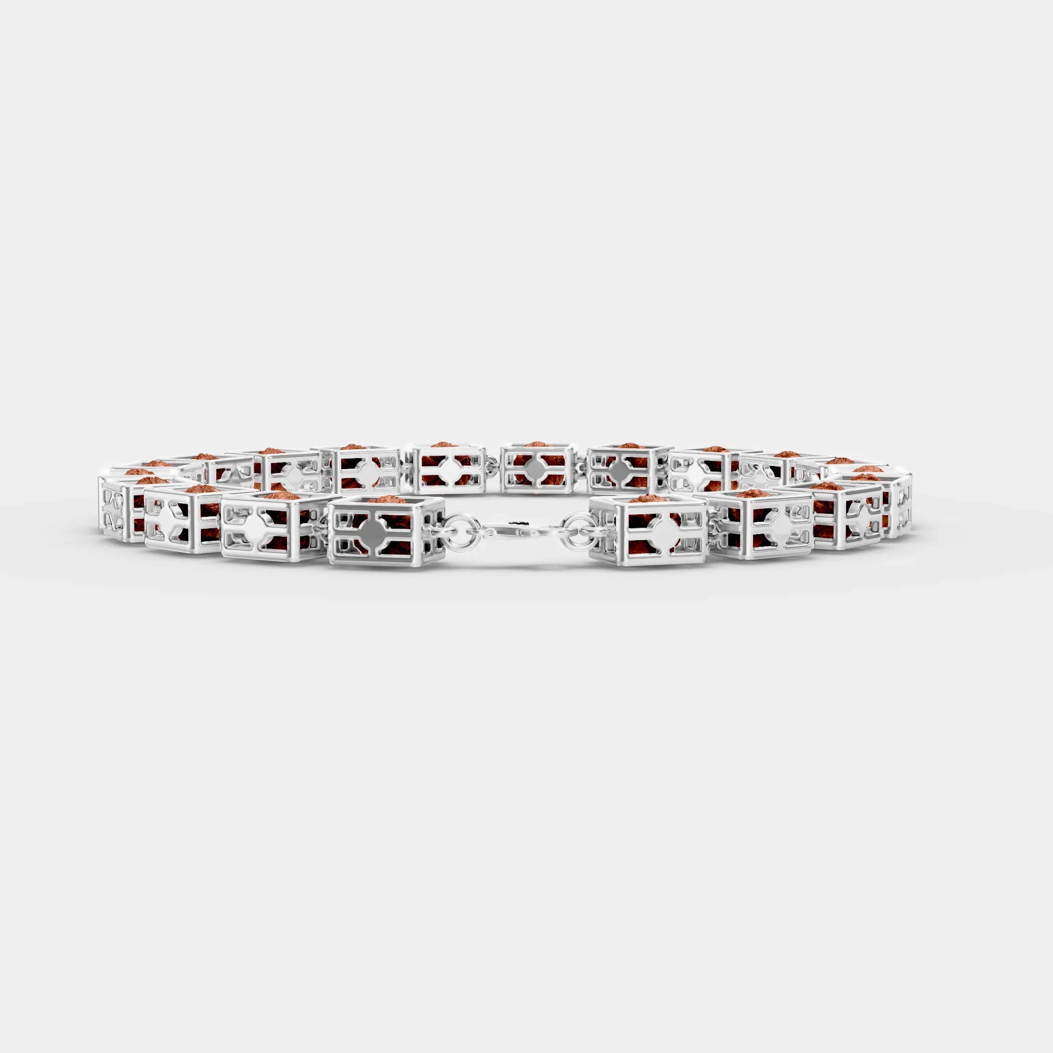 Black Rudraksha Box Bracelet – Spiritual Strength Meets Modern Design