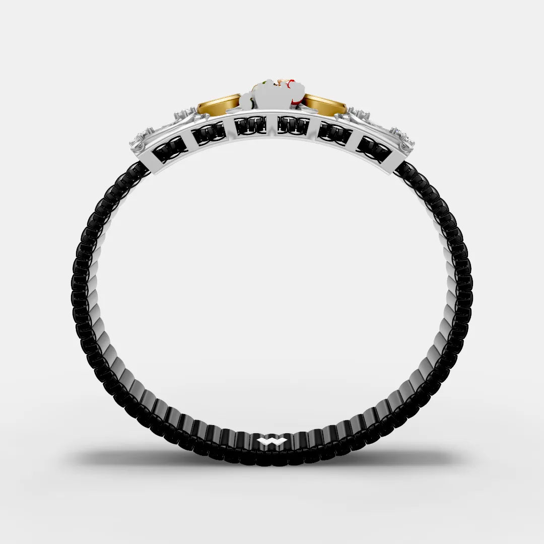 925 Sterling Silver Ghanshyam Maharaj Tilak Bracelet