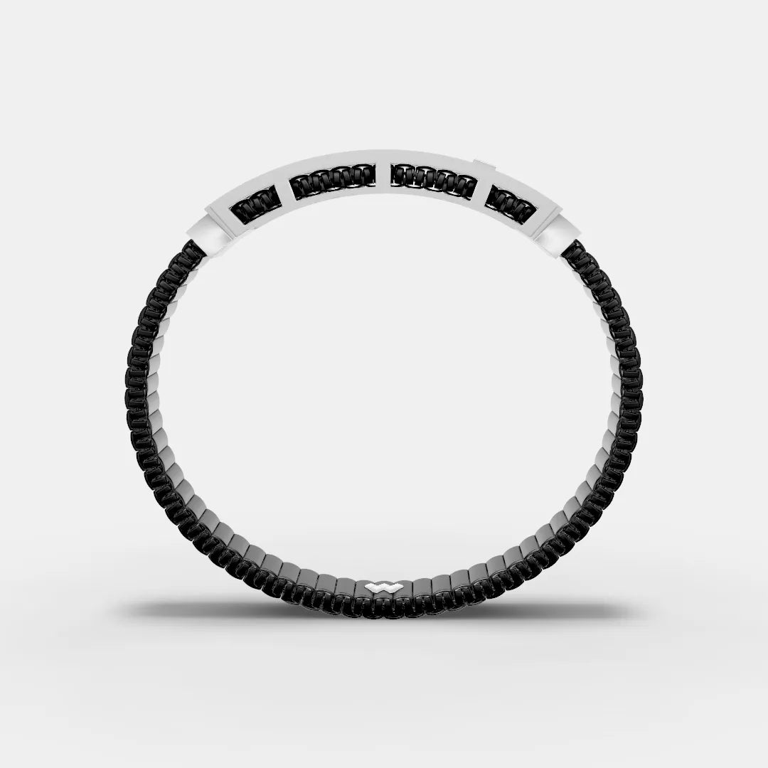 925 Sterling Silver Full diamond Bracelet