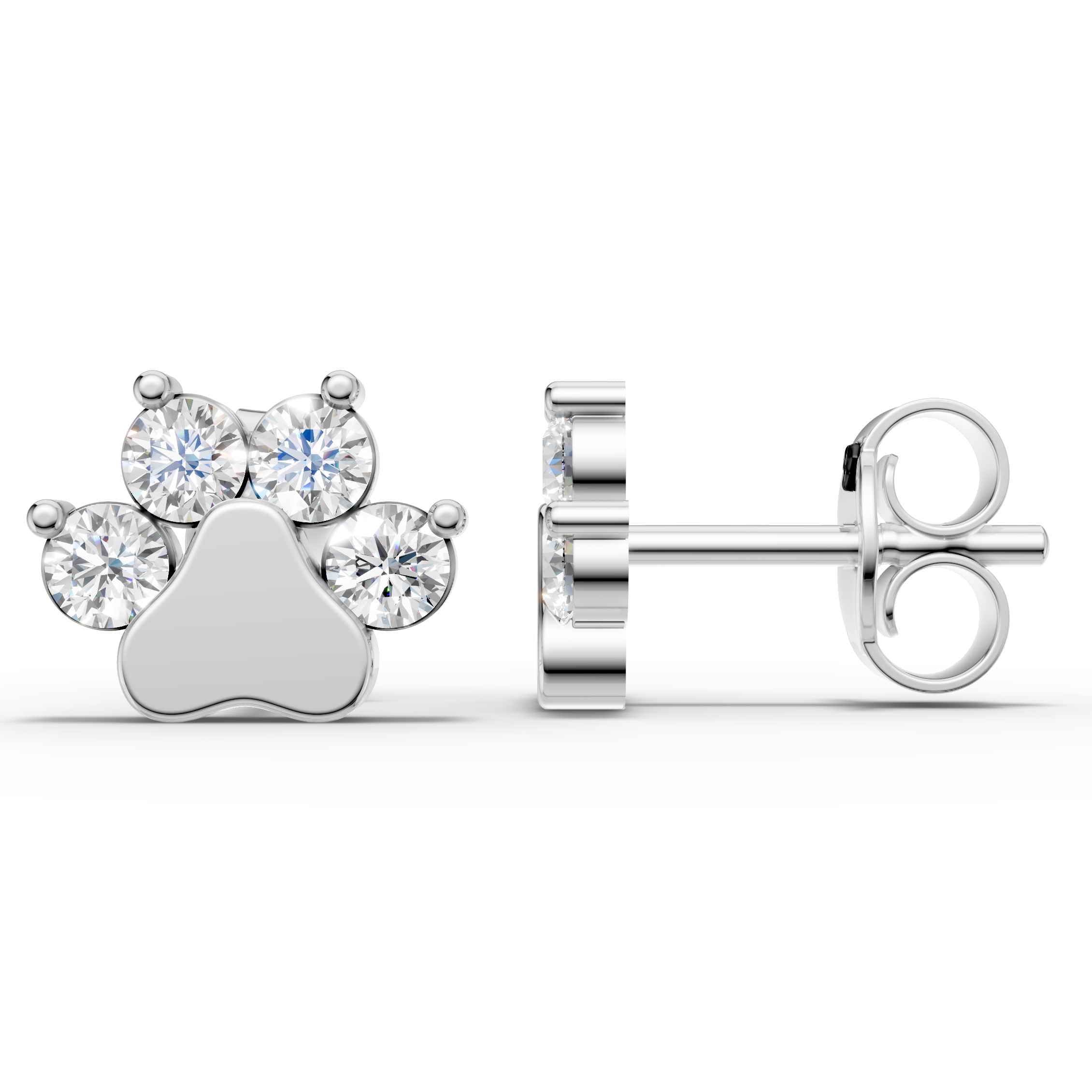 Paw Print Earring (1 Pair)