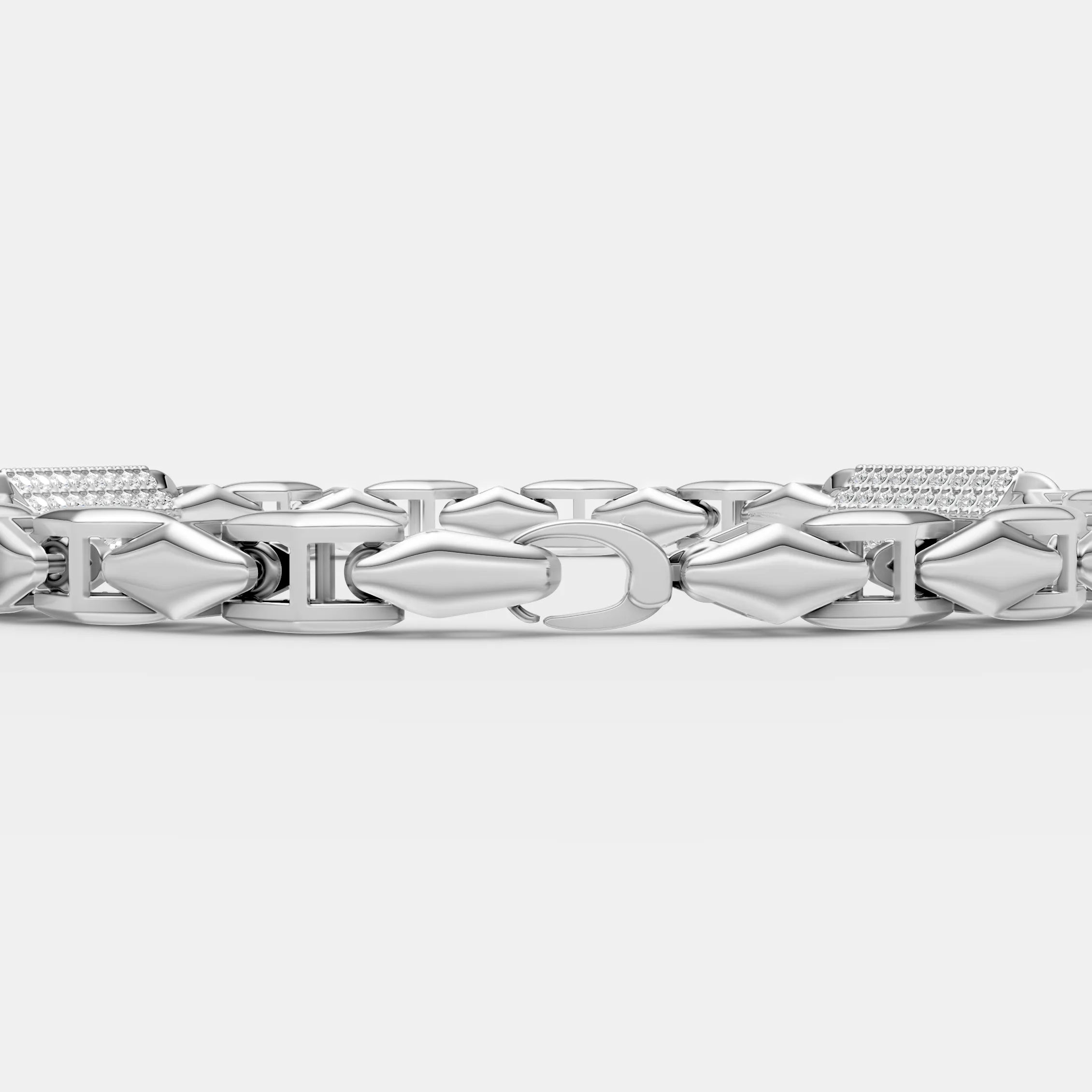 925 Sterling Sliver Moissanite Diamond Luxury Bracelet