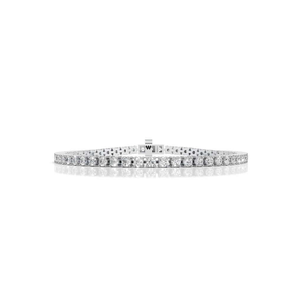 3 MM Round Shaped Tennis Bracelet