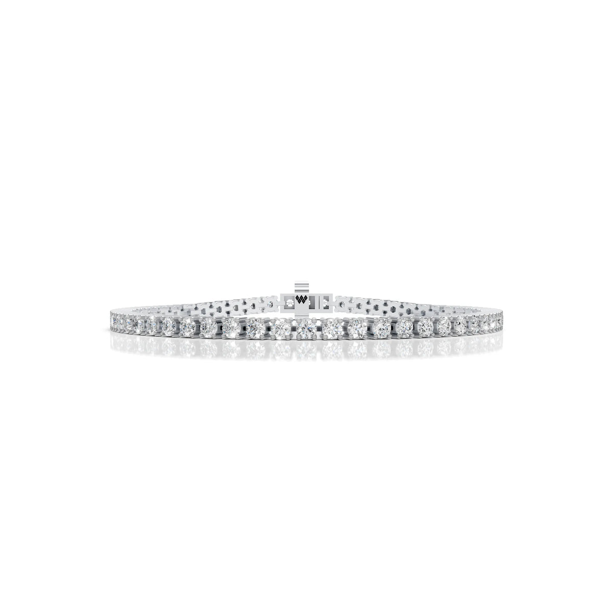 3 MM Round Shaped Tennis Bracelet