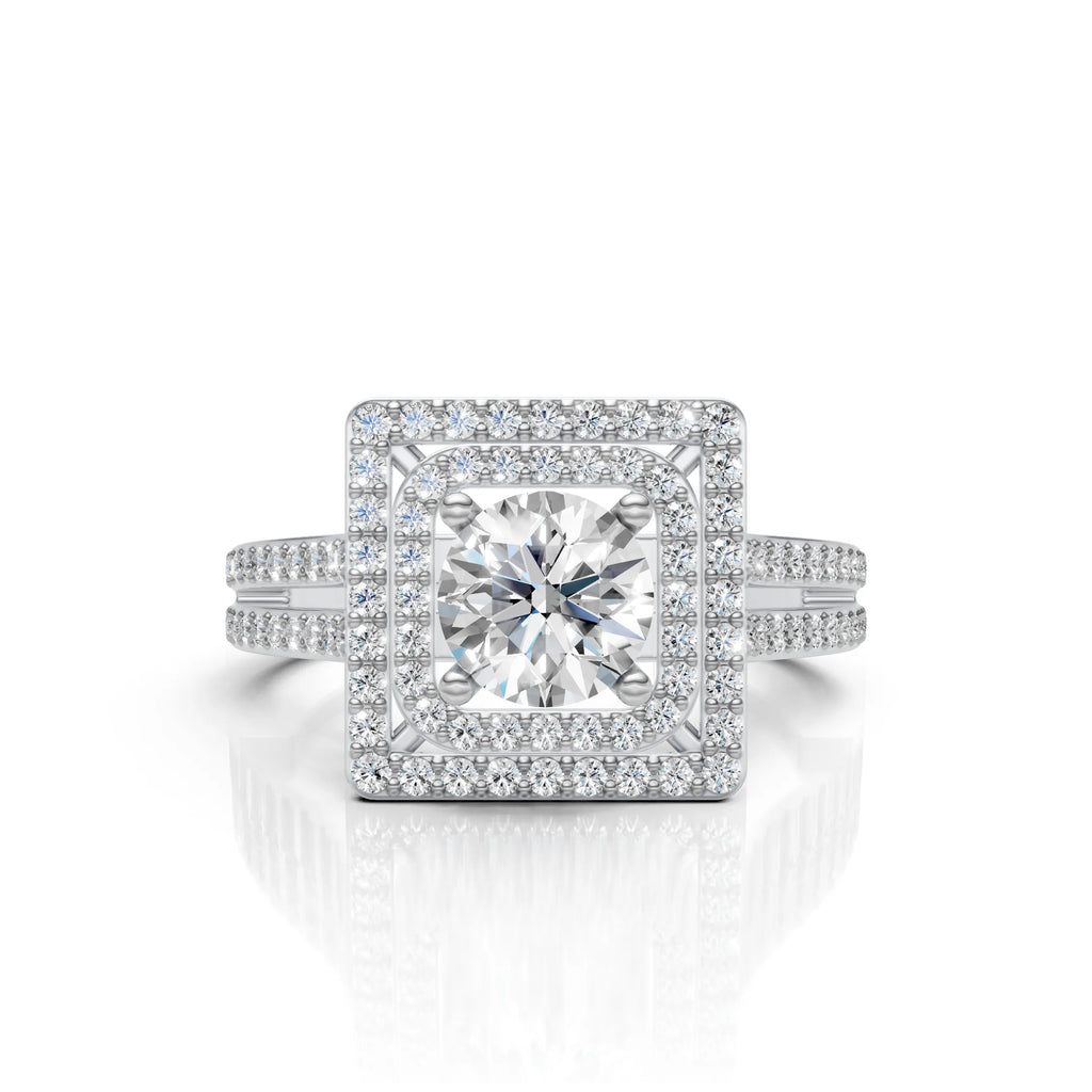 Square Halo Ring