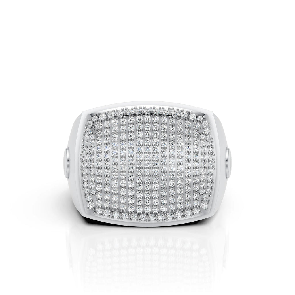 Bold Square Ring in Premium