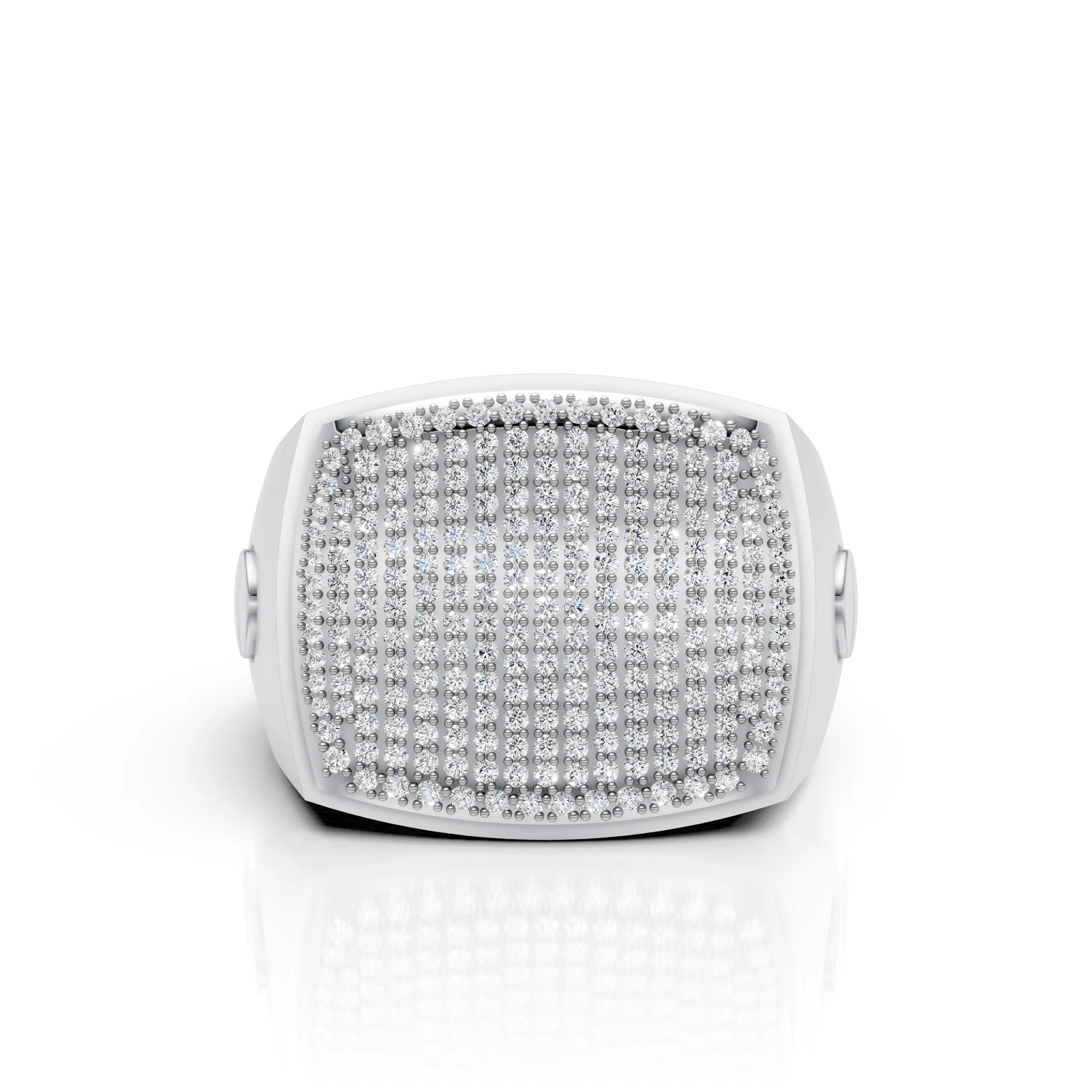 Bold Square Ring in Premium