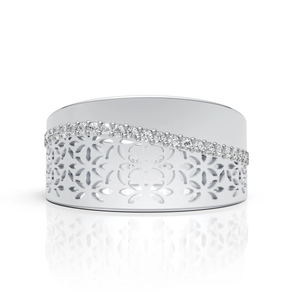 Floral Lace Diamond Ring