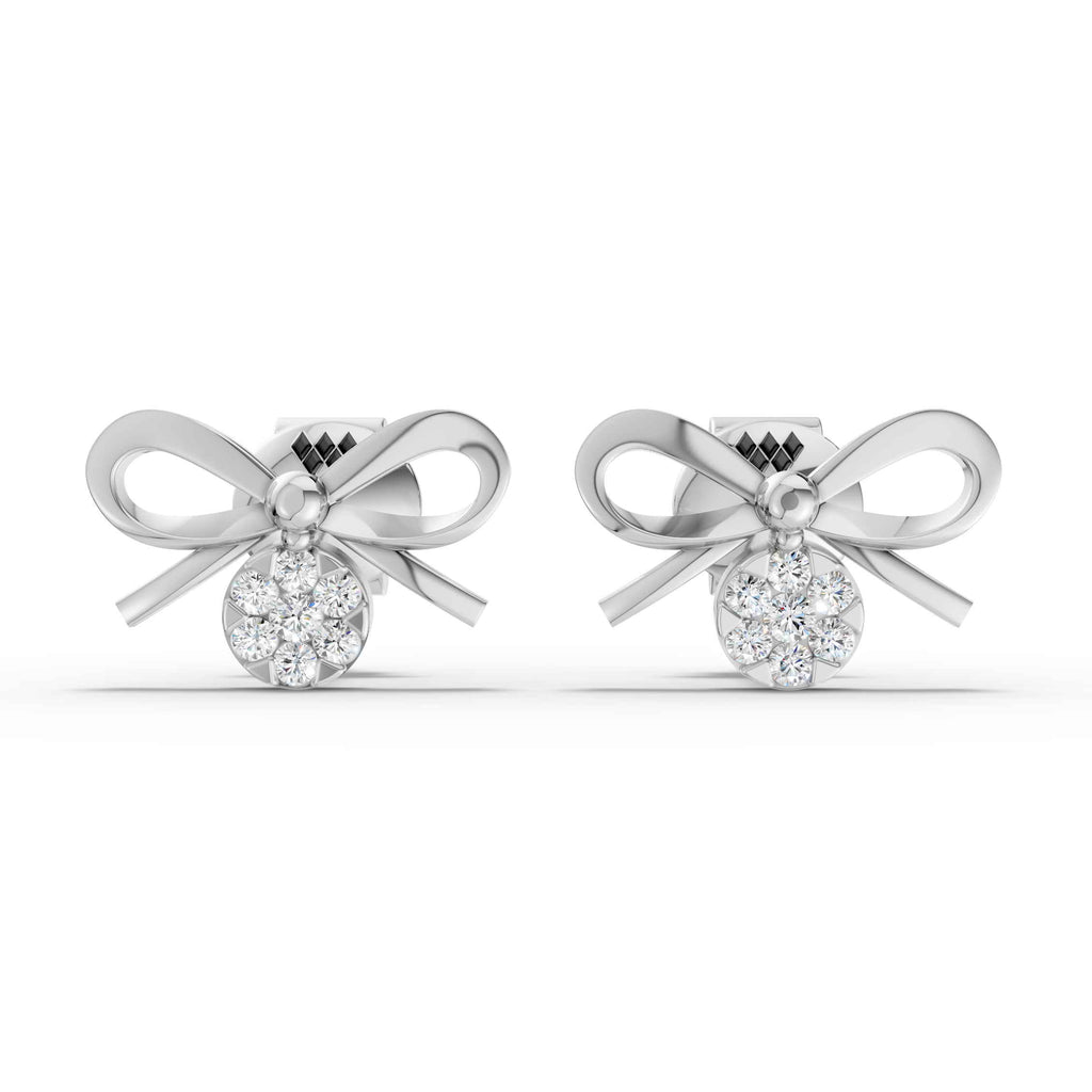 Elegant Bow Knot Stud Earrings (1 Pair)