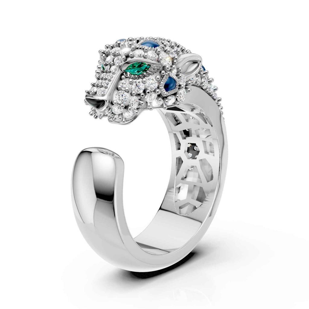 Royal Panther Diamond Ring