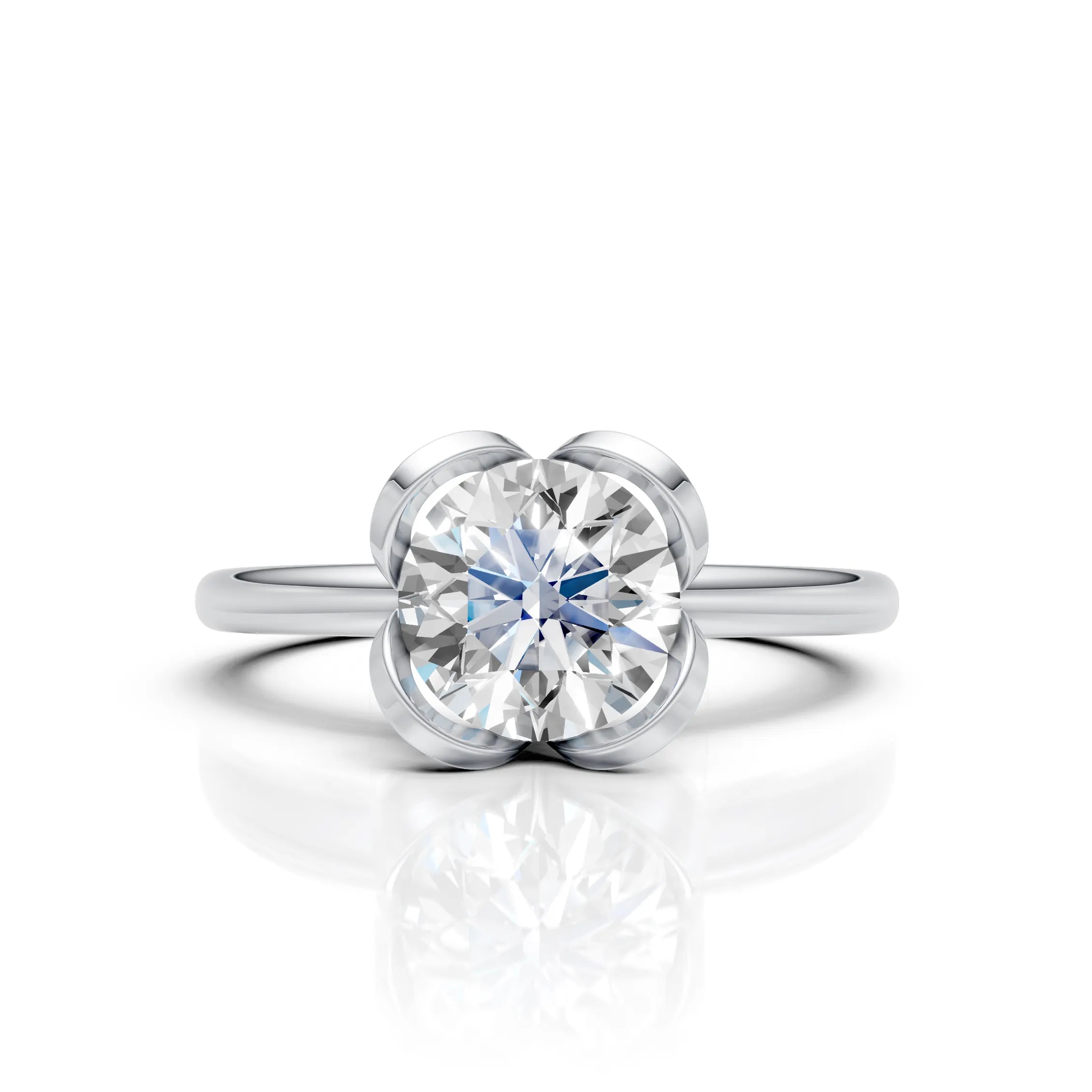 Bloom Solitaire Ring