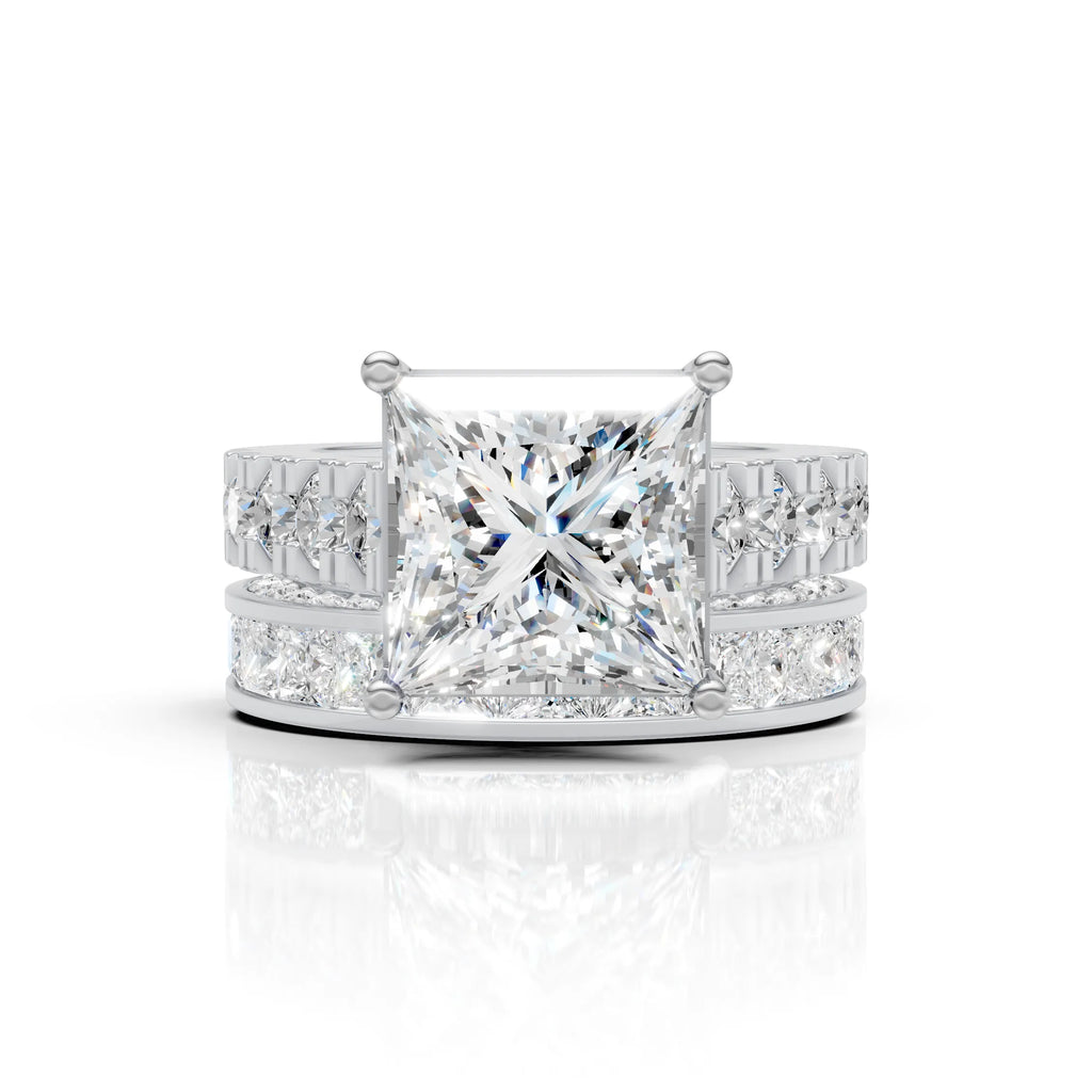 Princess Cut Wedding Ring Set