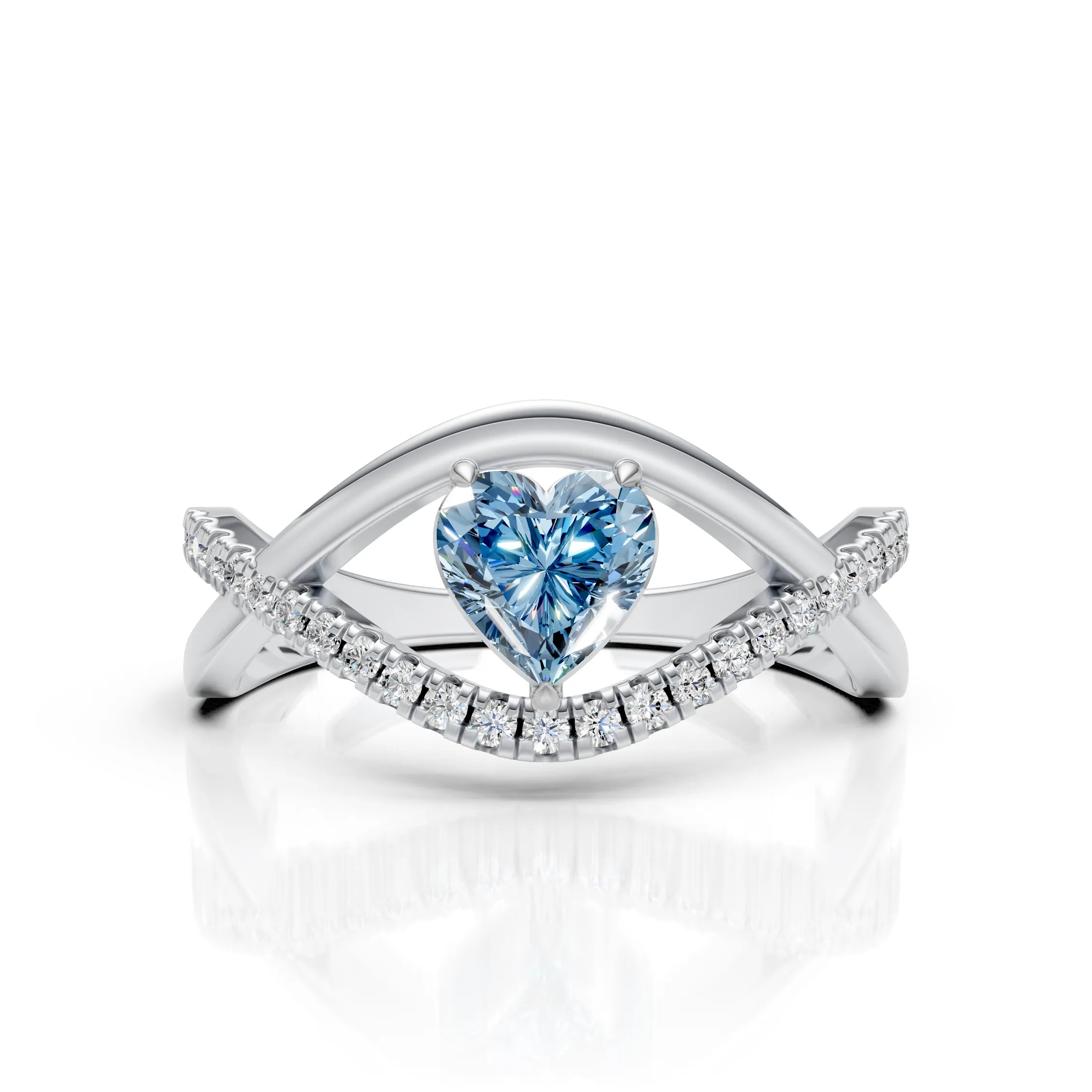 Blue Heart Ring