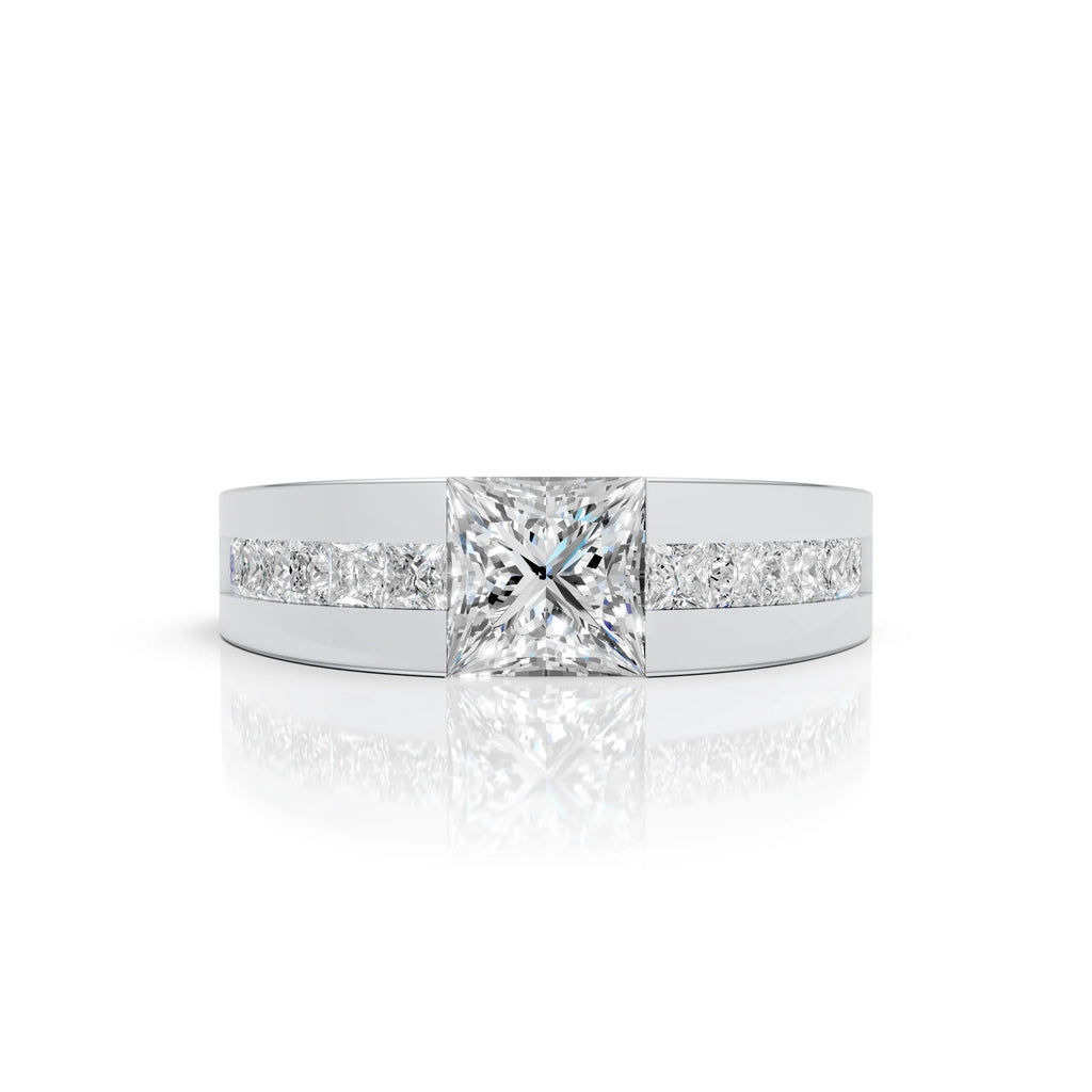 Elegant Princess-Cut Ring