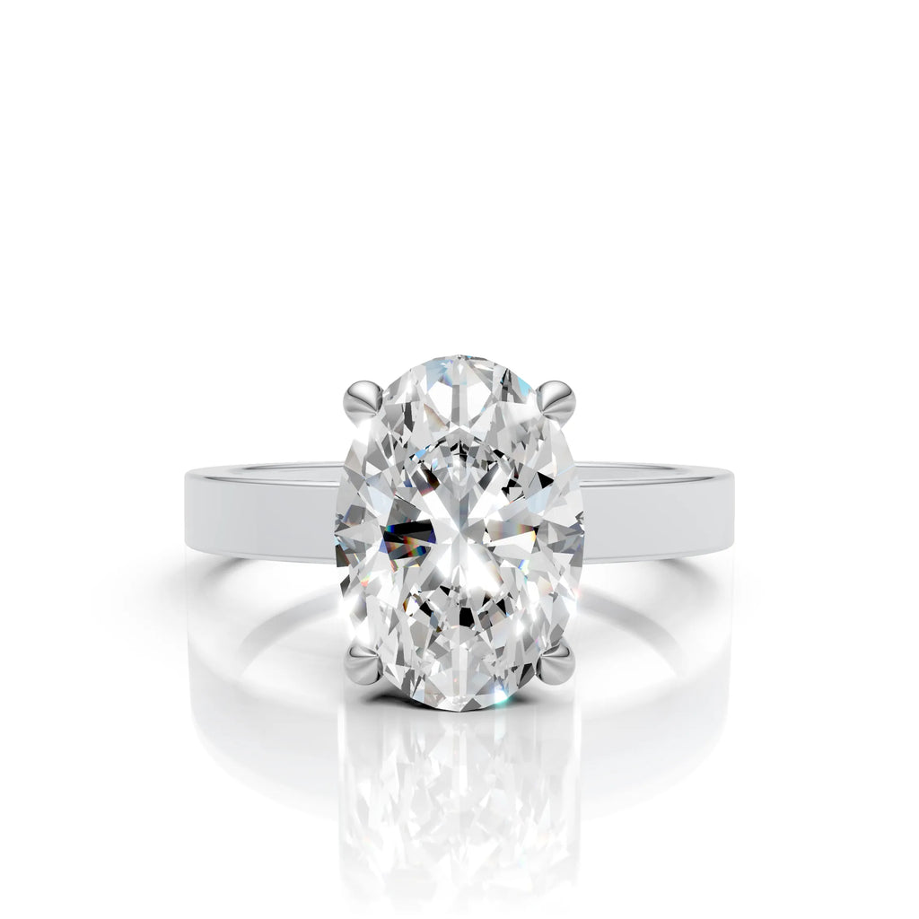 Oval-Cut Solitaire Ring