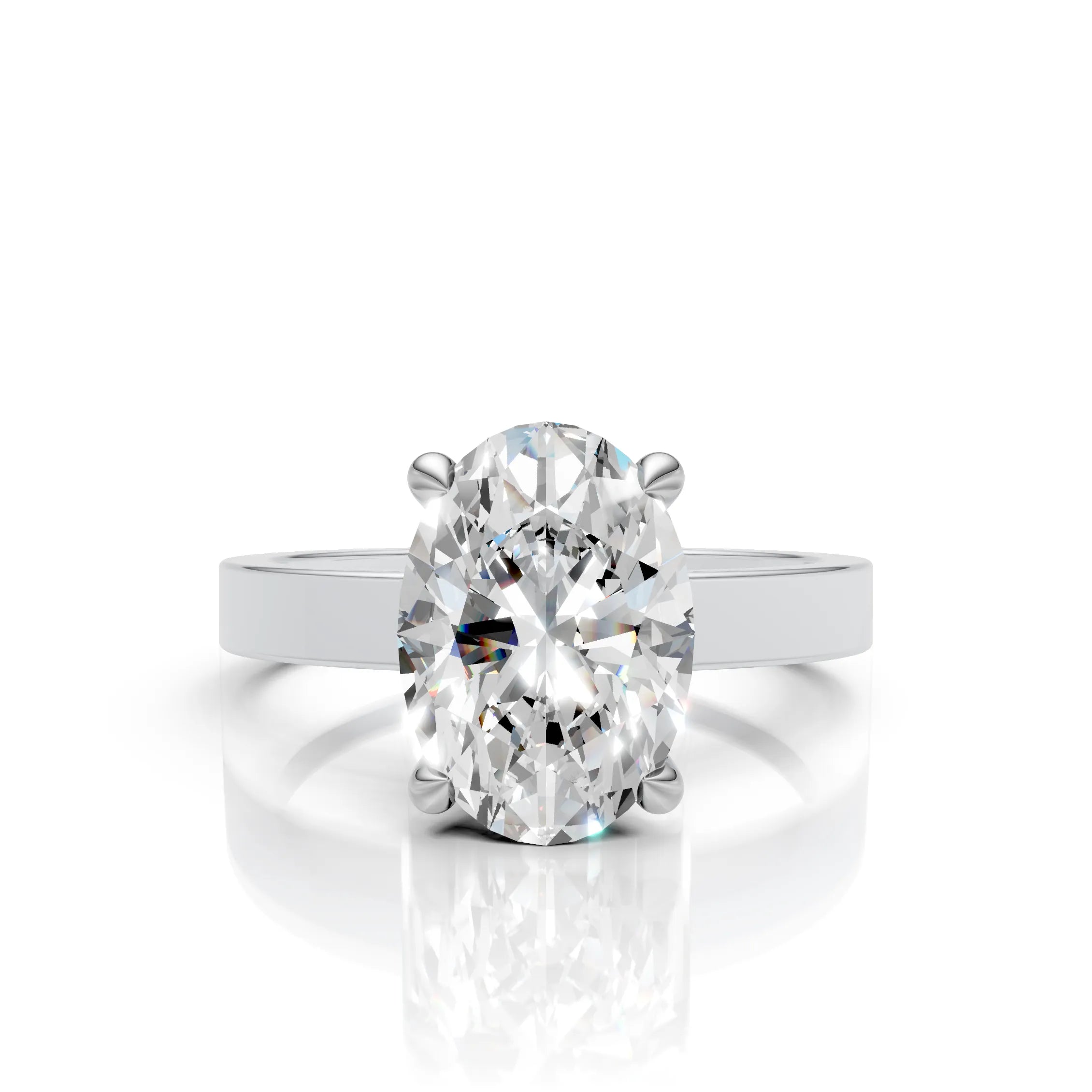 Oval-Cut Solitaire Ring