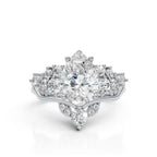 Pear Solitaire Diamond Bridal Ring Set