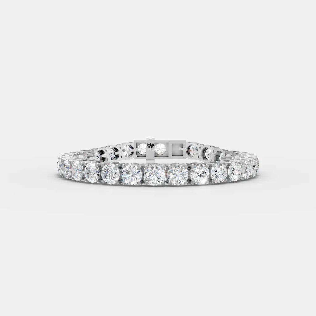 6.5 MM Round Shaped Tennis Bracelet