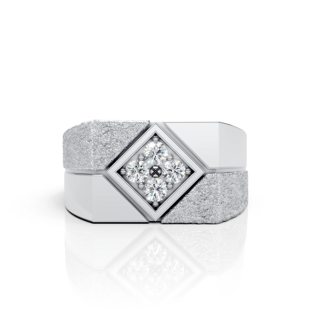 Geometric Diamond Ring