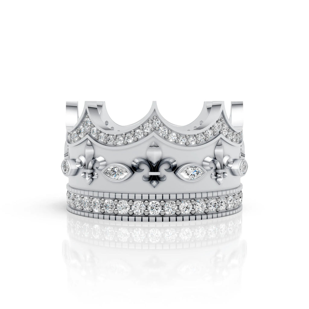 Royal Crown Ring with – Regal Elegance for Everyday Kings