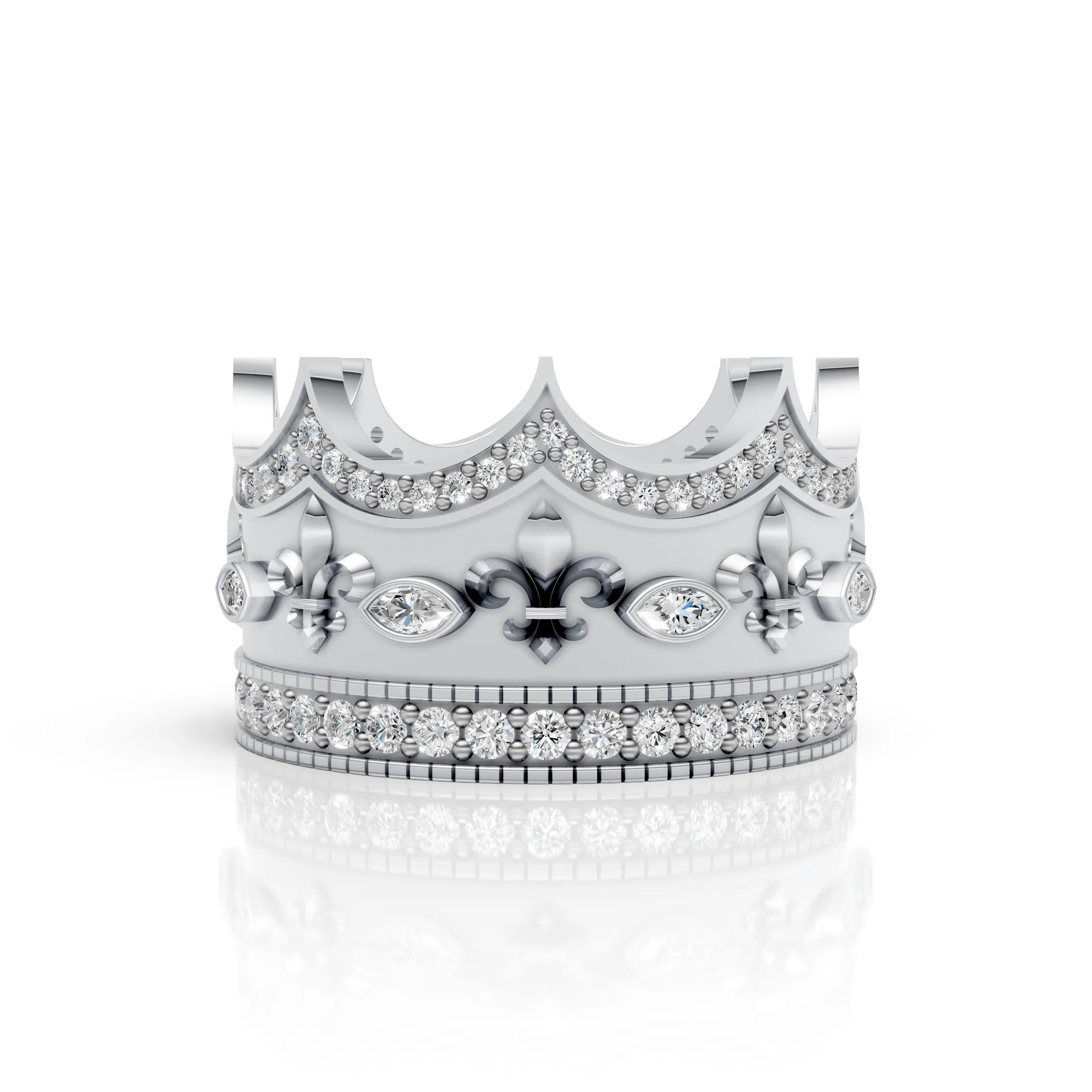 Royal Crown Ring with – Regal Elegance for Everyday Kings