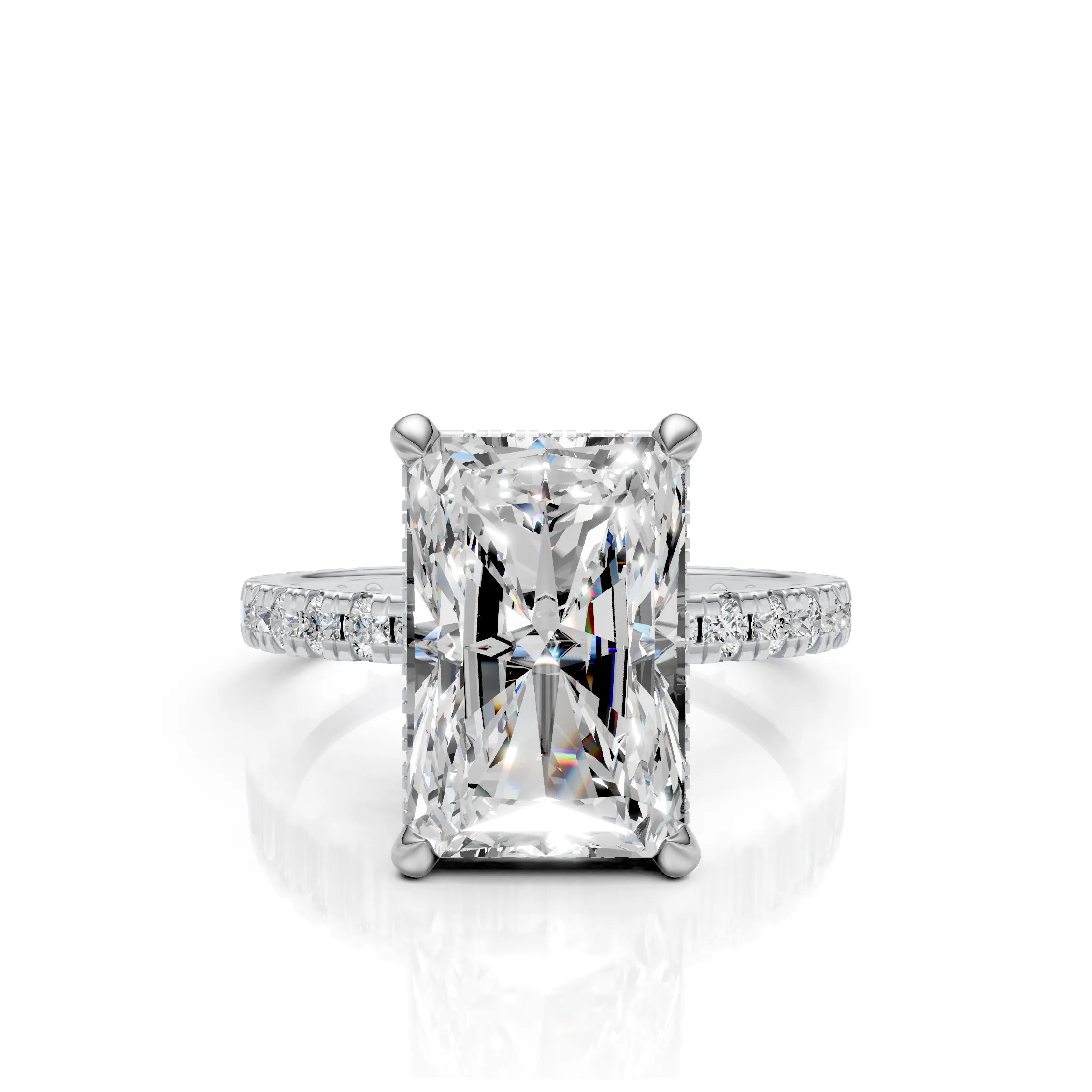 Radiant-Cut Diamond Ring