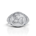Luxury Swan Emblem Statement Ring