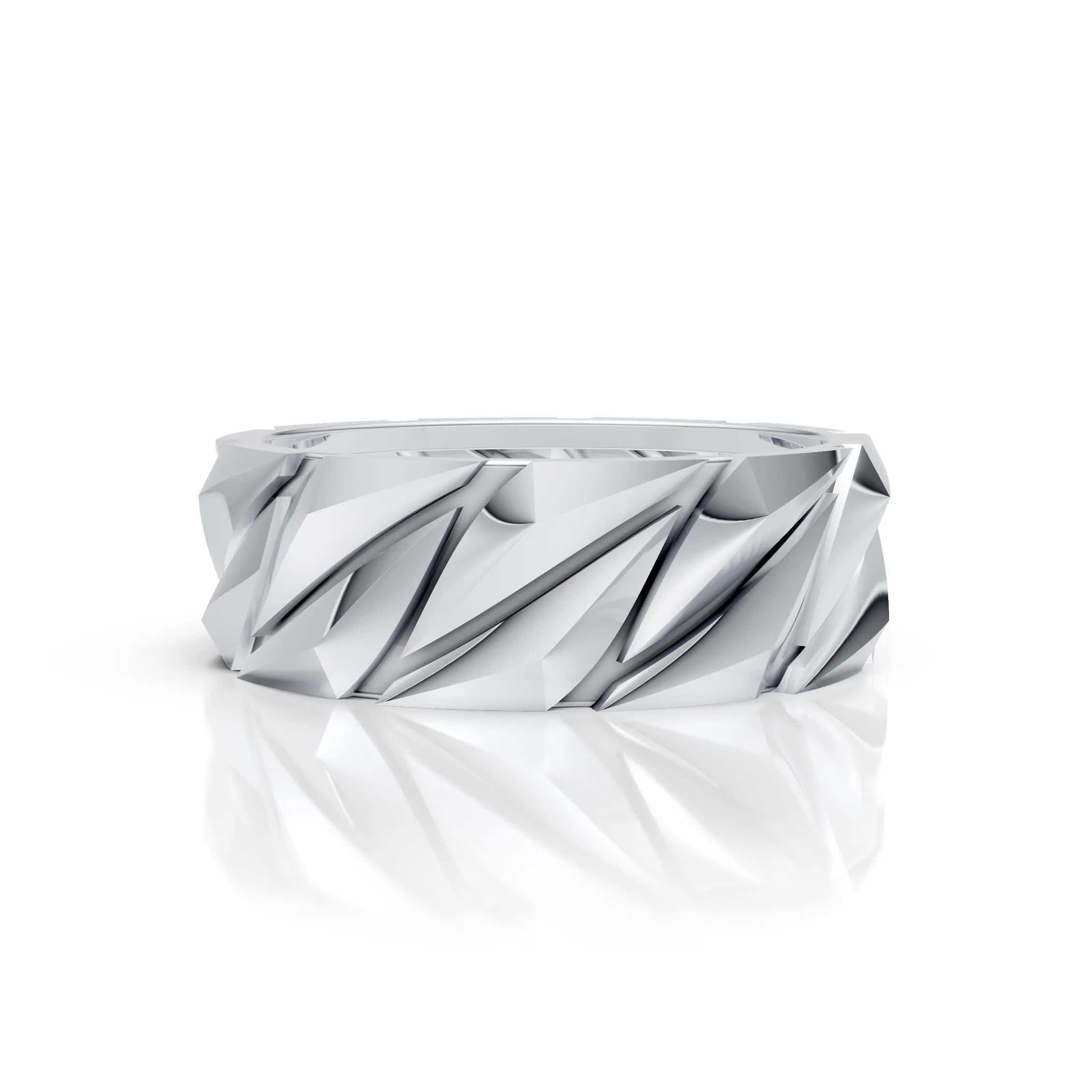Bold Textured Band Ring