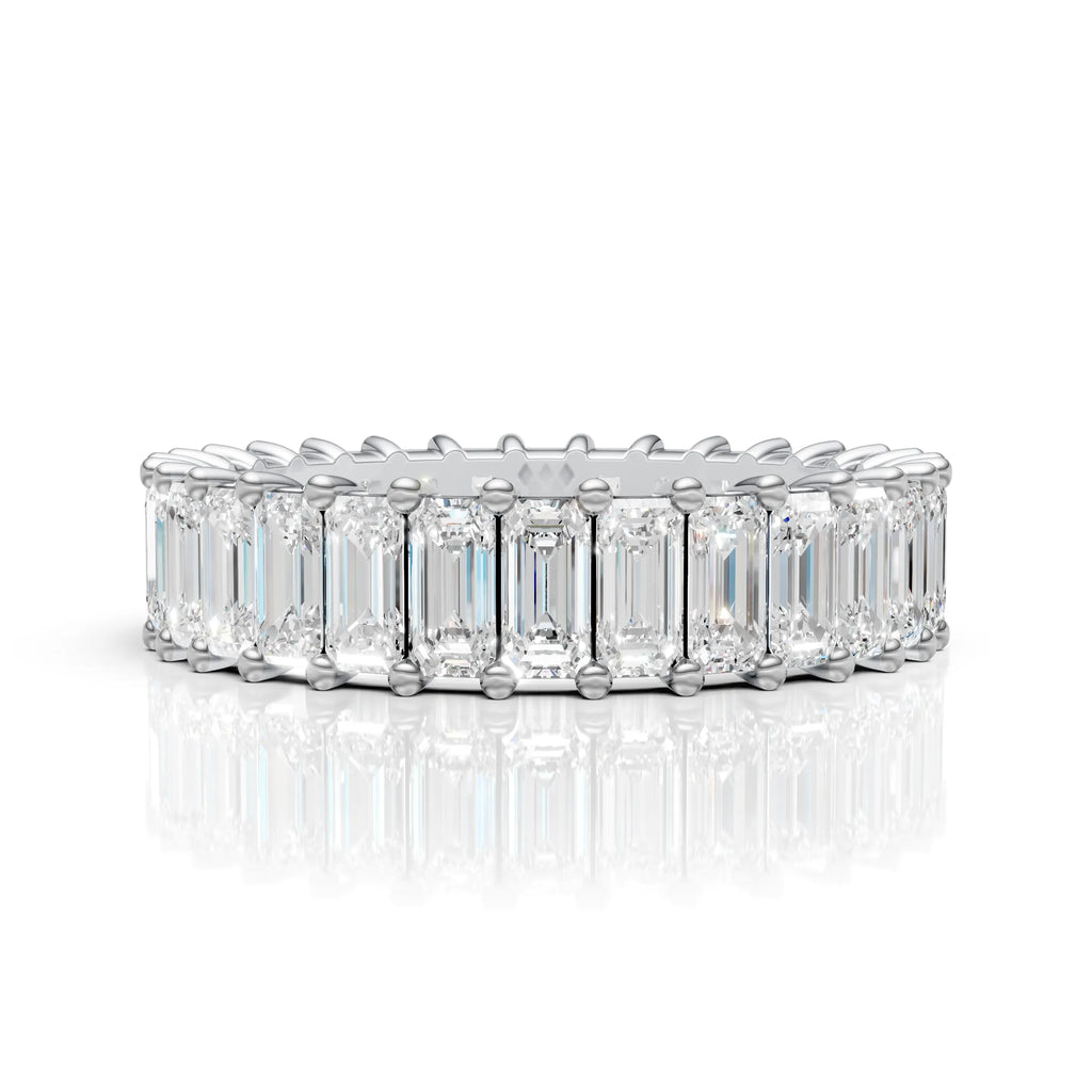 Emerald Eternity Diamond Band