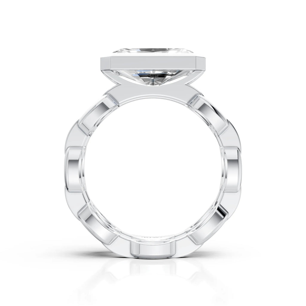 Imperial Emerald Link Ring