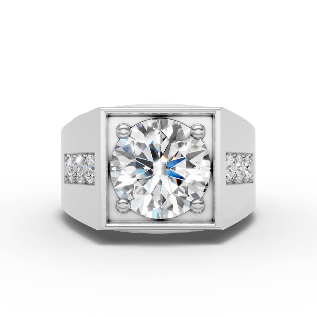 Square Solitaire Ring