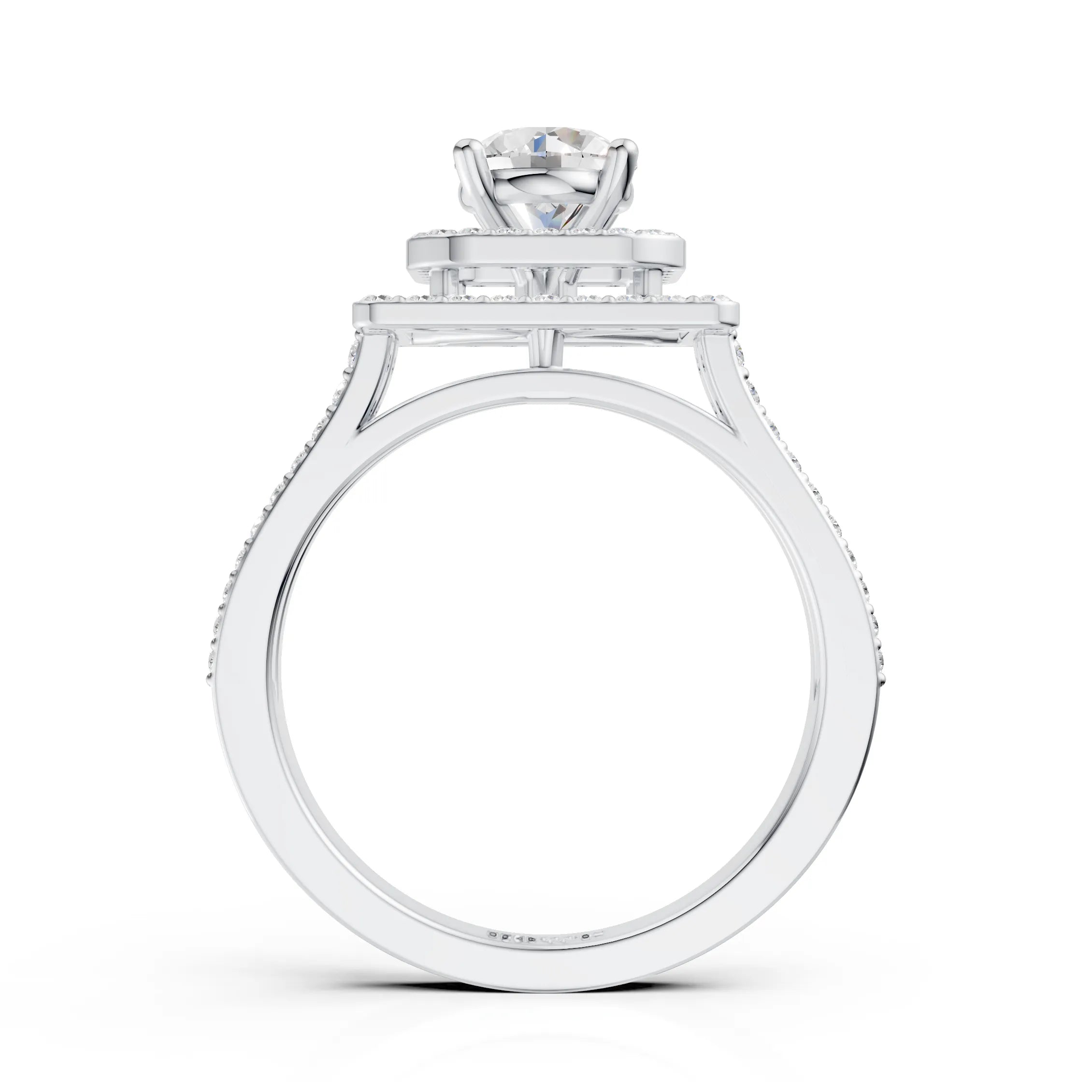 Square Halo Ring