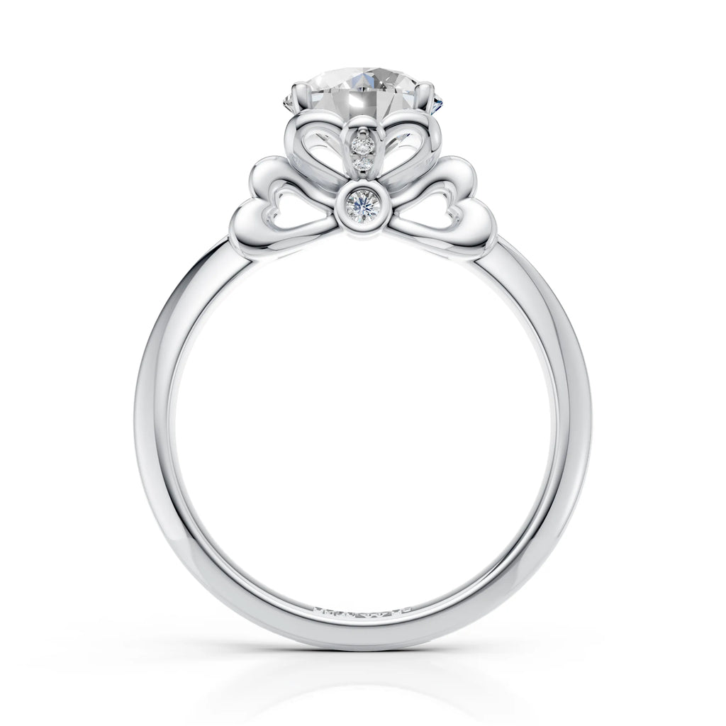 Round Brilliant Floral Diamond Ring