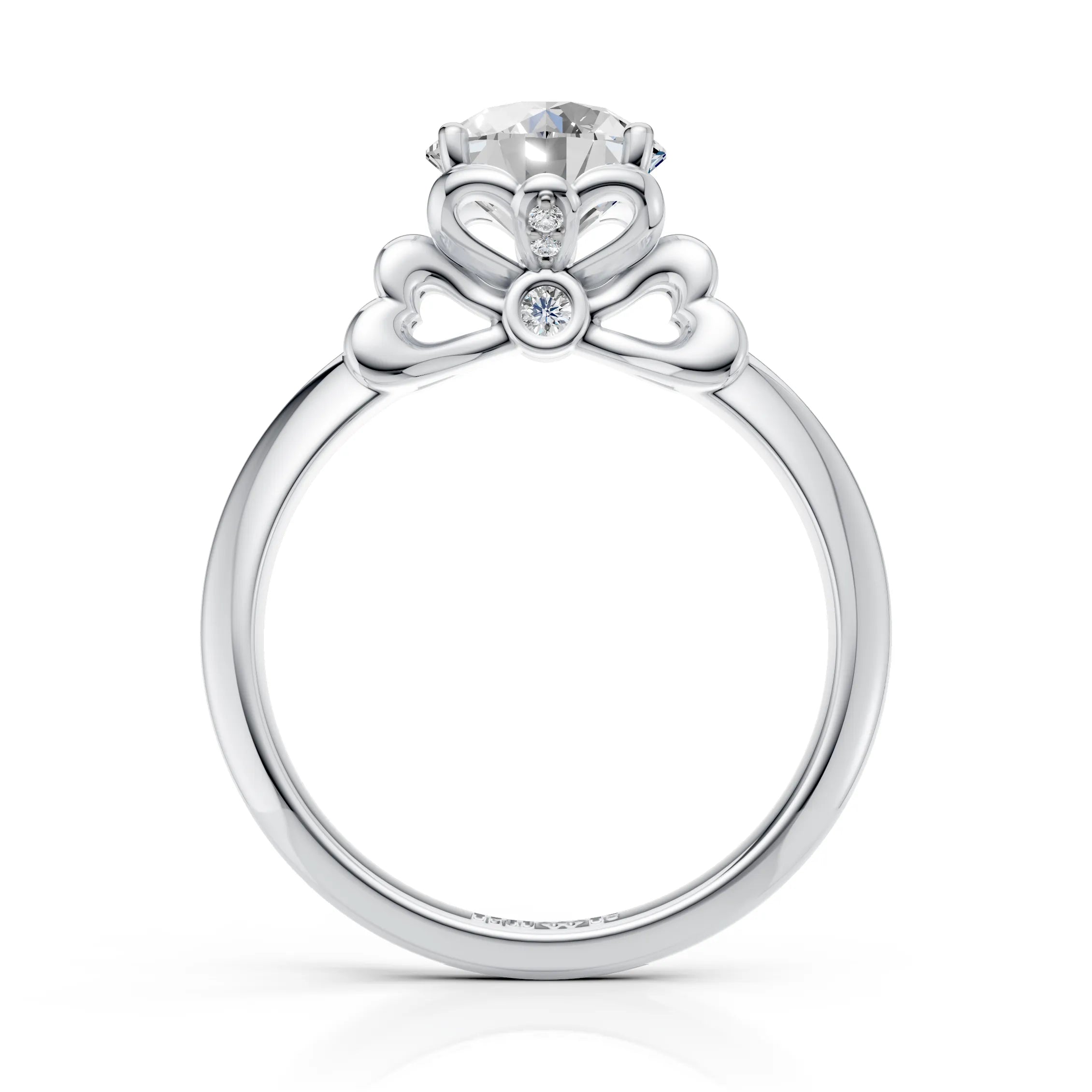 Round Brilliant Floral Diamond Ring