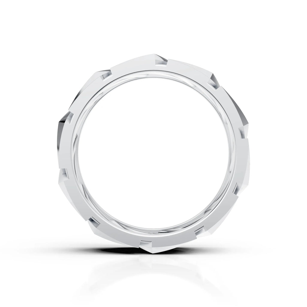 Bold Textured Band Ring