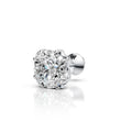 Classic Crown Solitaire Diamond Stud