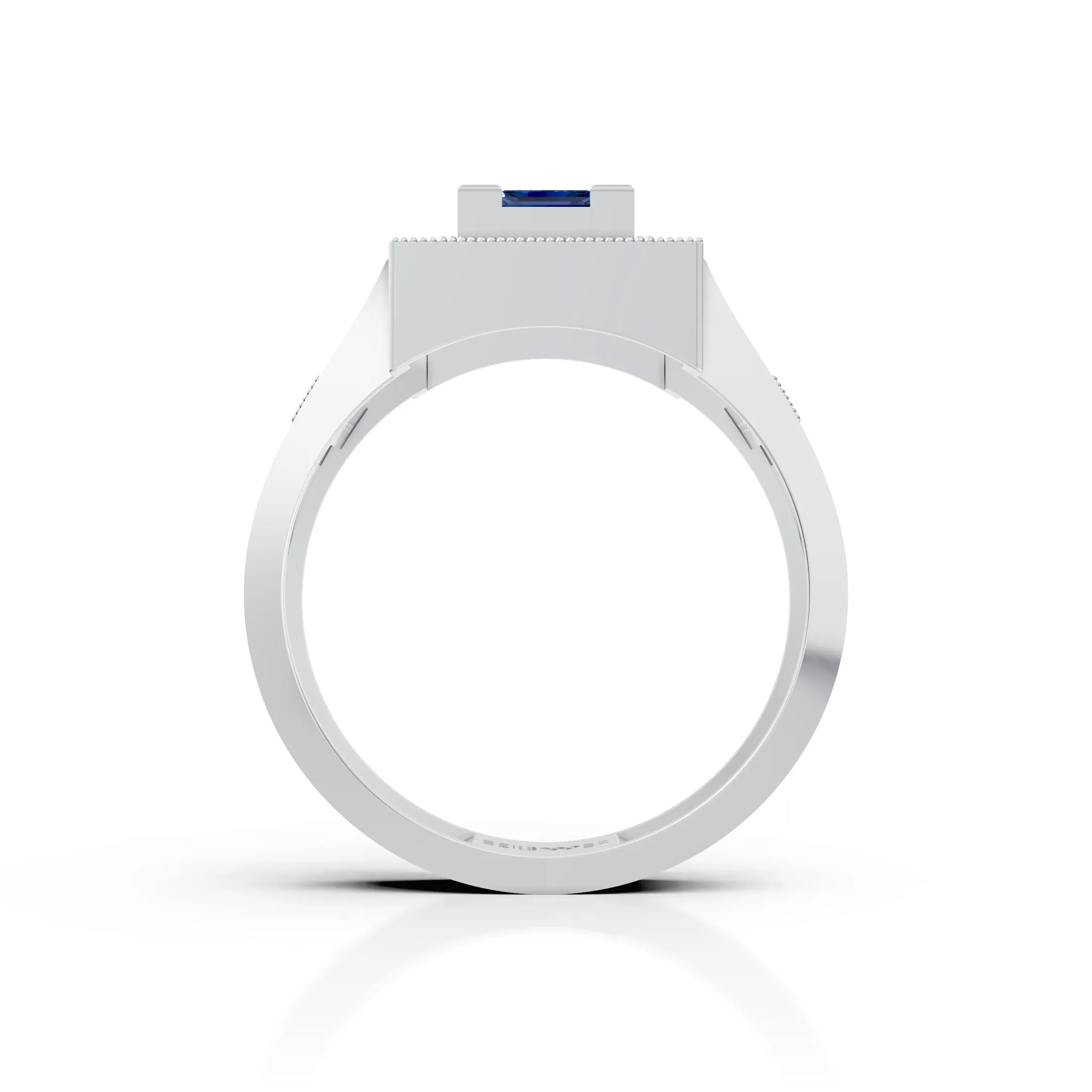 Men's Royal CZ Blue Sapphire Ring