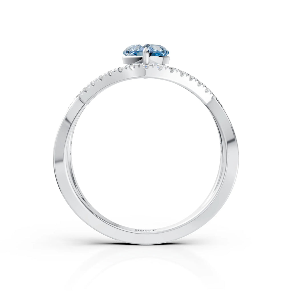 Blue Heart Ring