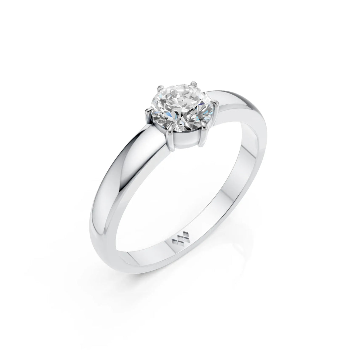 Classic Six-Prong Round Solitaire Ring