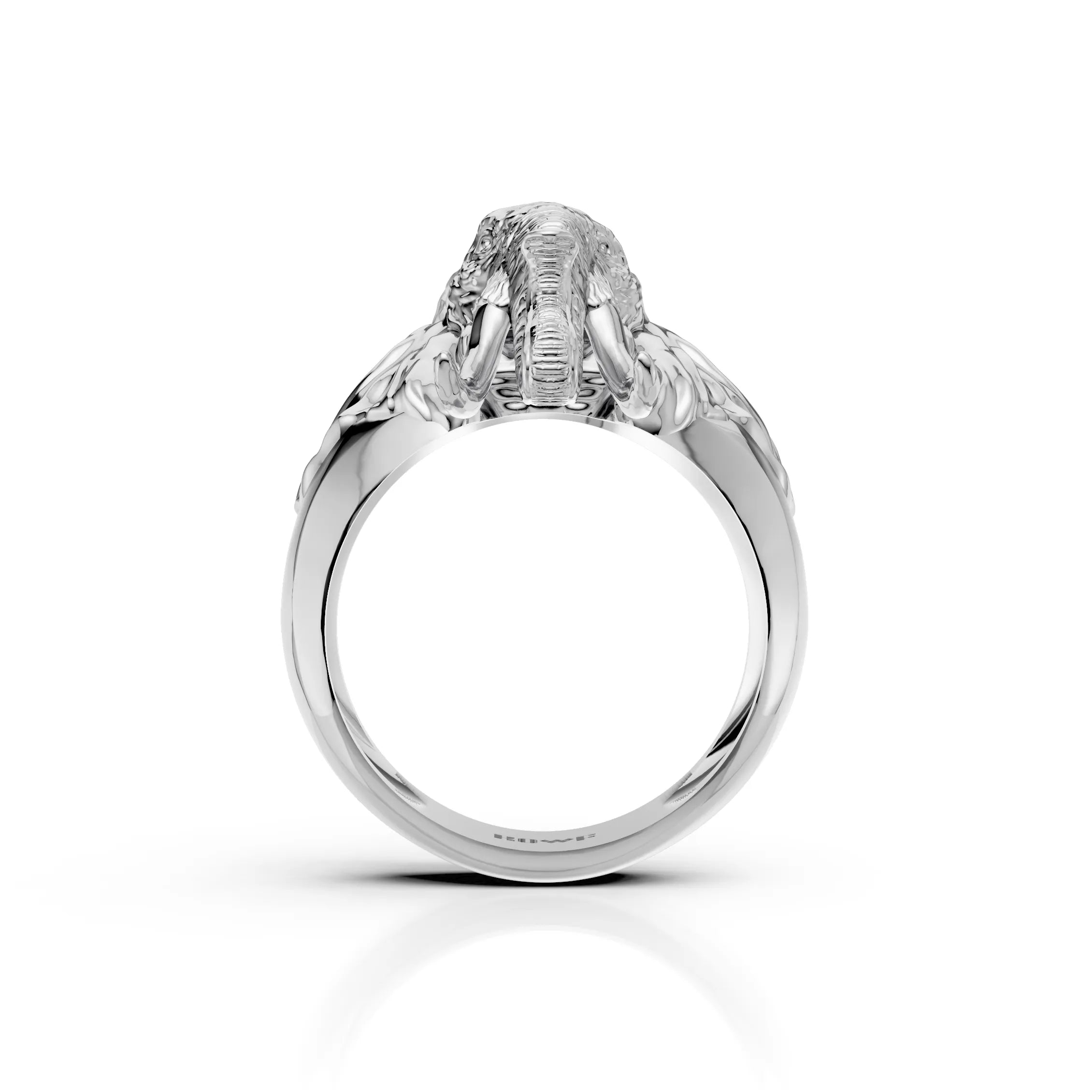 Elephant Head Statement Ring – Bold & Majestic